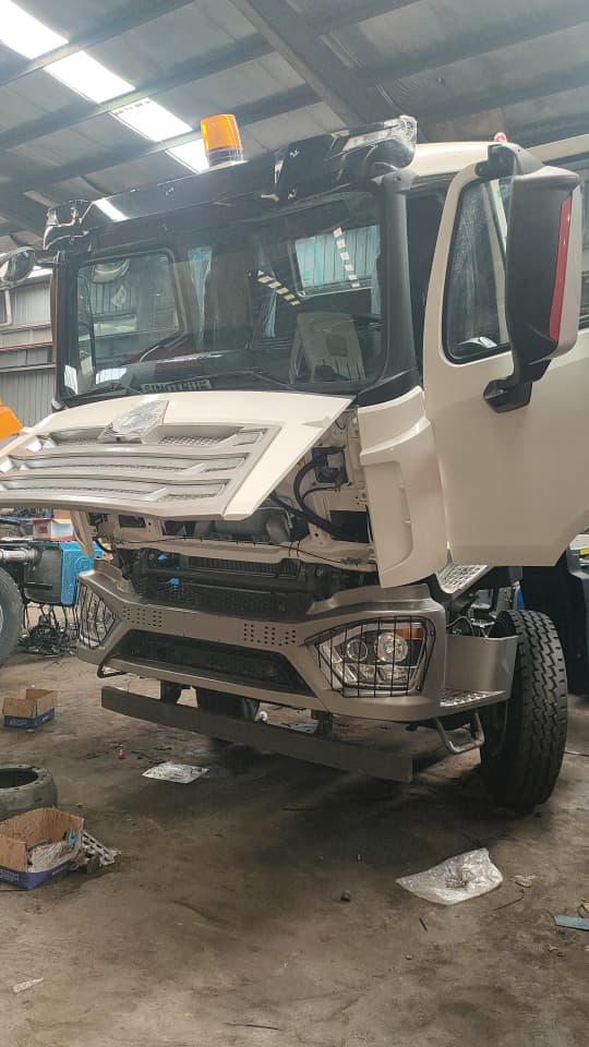 Completed truck front at our workshop